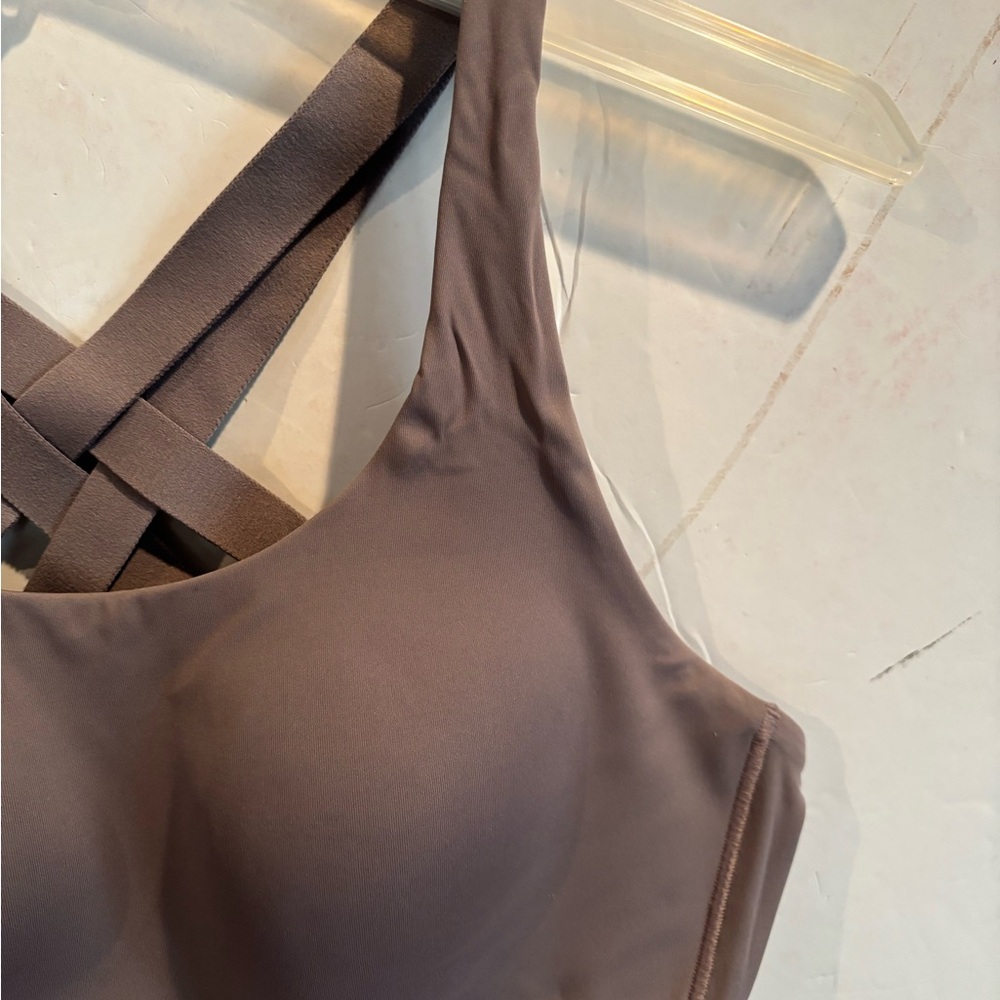 LULULEMON Cross-Back Mauve-Brown Sports Bra 36C - Picture 3 of 7